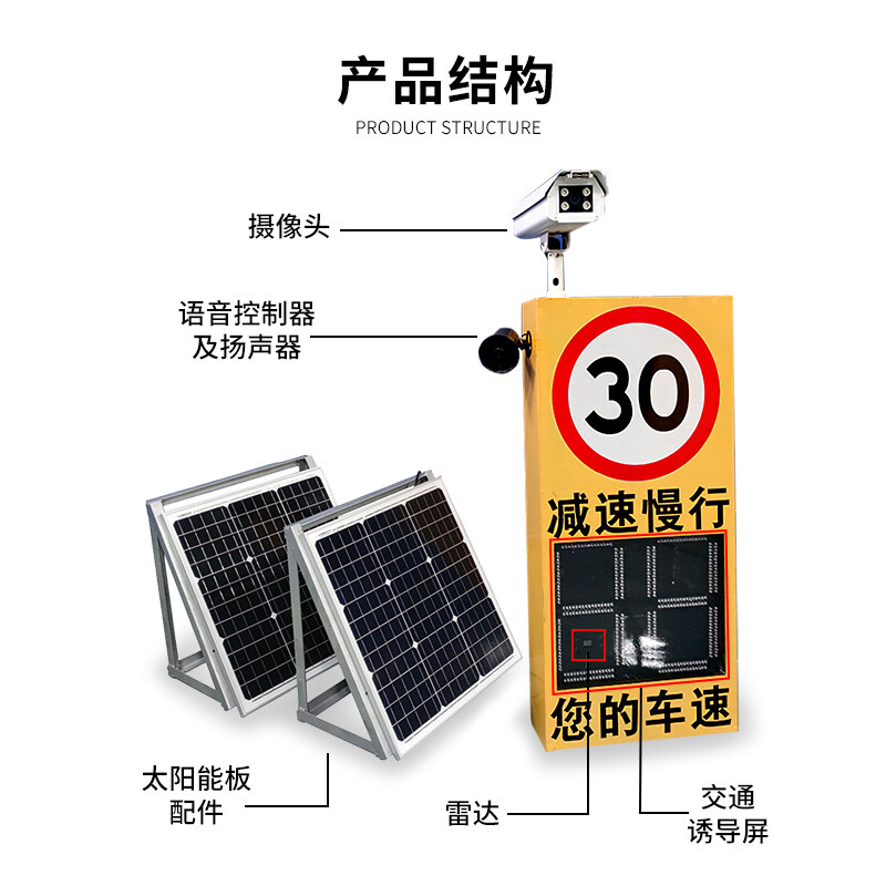 智能交通新利器 太阳能雷达测速仪THR-S700及其LED显示屏应用